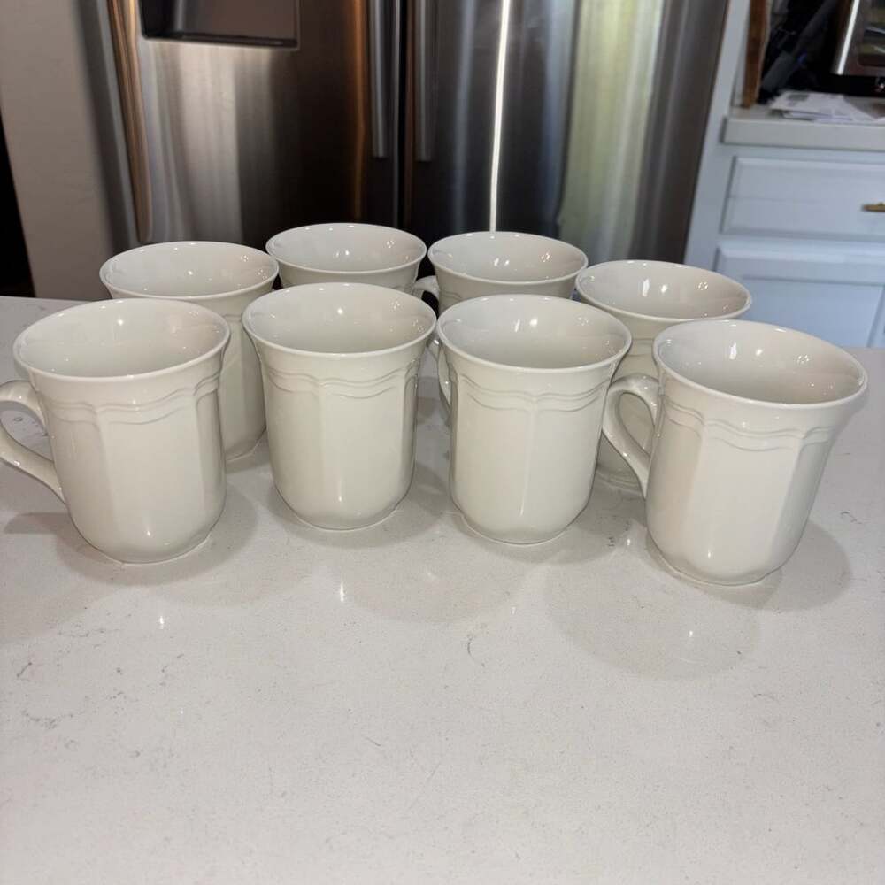Mikasa French Countryside White Coffee Mugs Set of 8
F9000